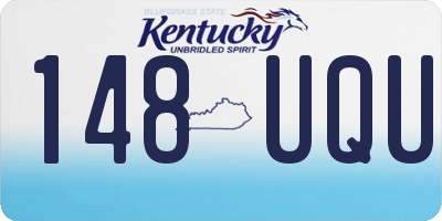 KY license plate 148UQU