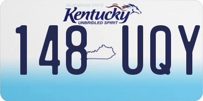 KY license plate 148UQY