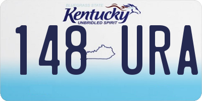 KY license plate 148URA