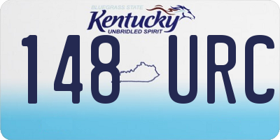 KY license plate 148URC