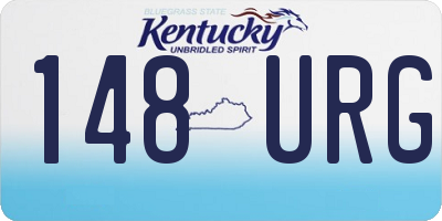 KY license plate 148URG