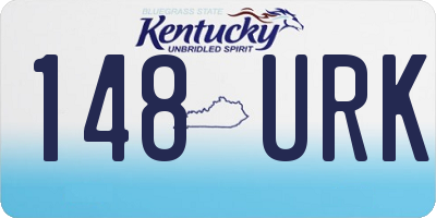KY license plate 148URK