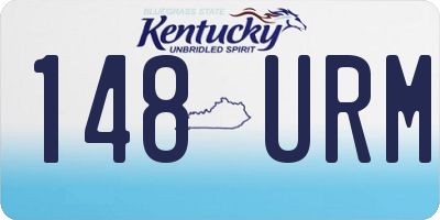 KY license plate 148URM