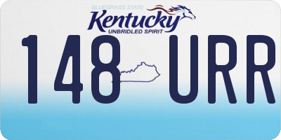 KY license plate 148URR