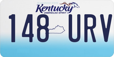 KY license plate 148URV