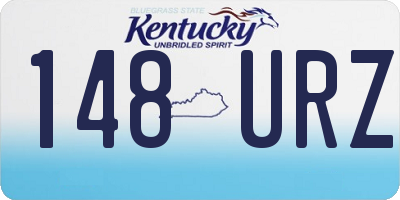 KY license plate 148URZ