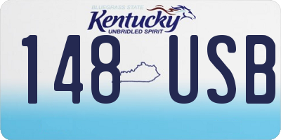 KY license plate 148USB