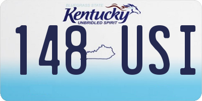 KY license plate 148USI