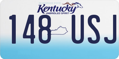KY license plate 148USJ