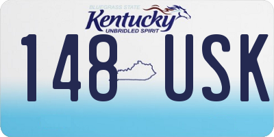 KY license plate 148USK