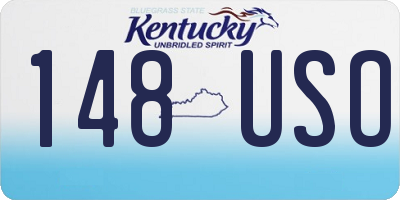 KY license plate 148USO