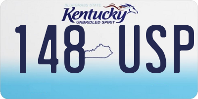KY license plate 148USP