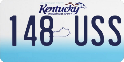 KY license plate 148USS
