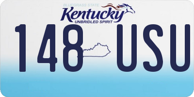 KY license plate 148USU