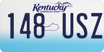 KY license plate 148USZ