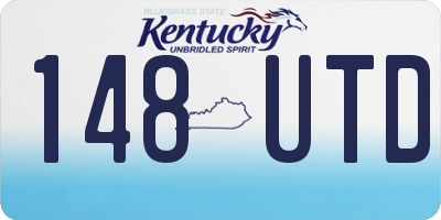 KY license plate 148UTD