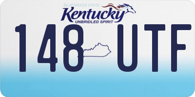 KY license plate 148UTF