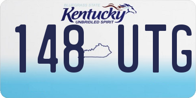 KY license plate 148UTG