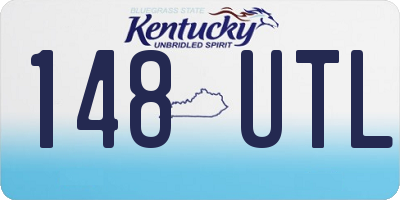 KY license plate 148UTL