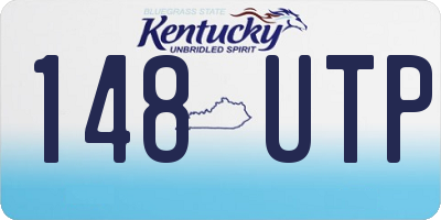 KY license plate 148UTP