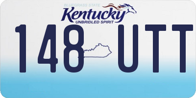 KY license plate 148UTT