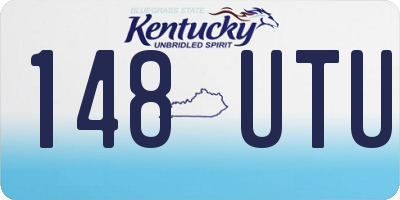 KY license plate 148UTU