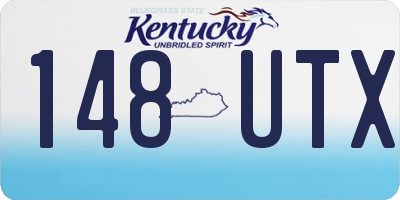 KY license plate 148UTX