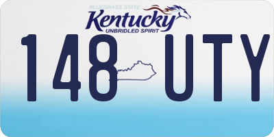 KY license plate 148UTY