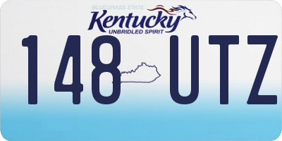 KY license plate 148UTZ