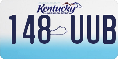 KY license plate 148UUB