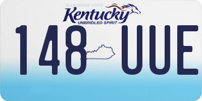 KY license plate 148UUE