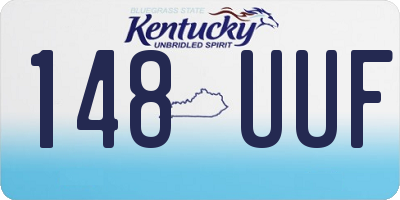 KY license plate 148UUF