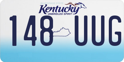 KY license plate 148UUG
