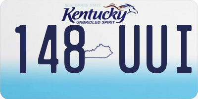 KY license plate 148UUI