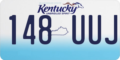 KY license plate 148UUJ