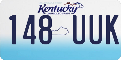 KY license plate 148UUK