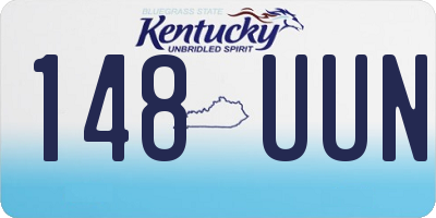 KY license plate 148UUN