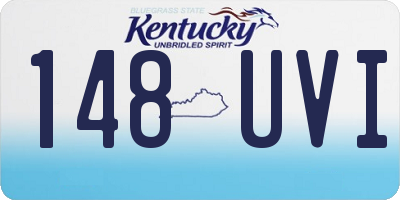 KY license plate 148UVI