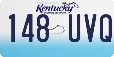 KY license plate 148UVQ