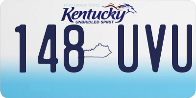 KY license plate 148UVU