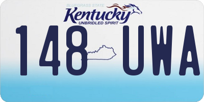 KY license plate 148UWA