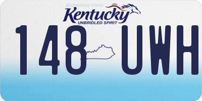 KY license plate 148UWH