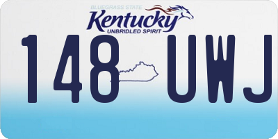 KY license plate 148UWJ