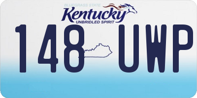 KY license plate 148UWP