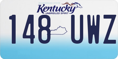 KY license plate 148UWZ