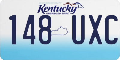 KY license plate 148UXC