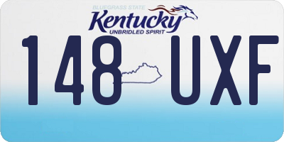KY license plate 148UXF