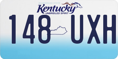 KY license plate 148UXH