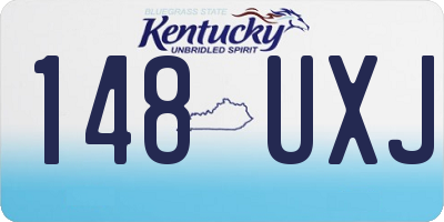 KY license plate 148UXJ