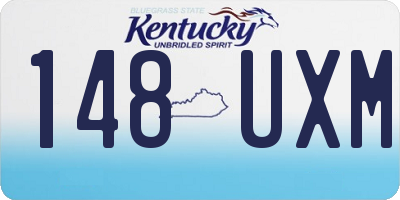 KY license plate 148UXM